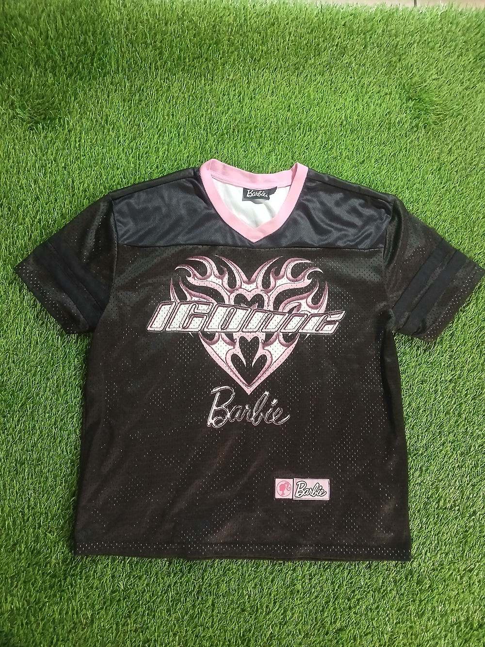 Barbie Black & Pink Graphic Short Sleeve Tee S
